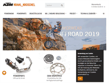 Tablet Screenshot of ktm-shop24.de